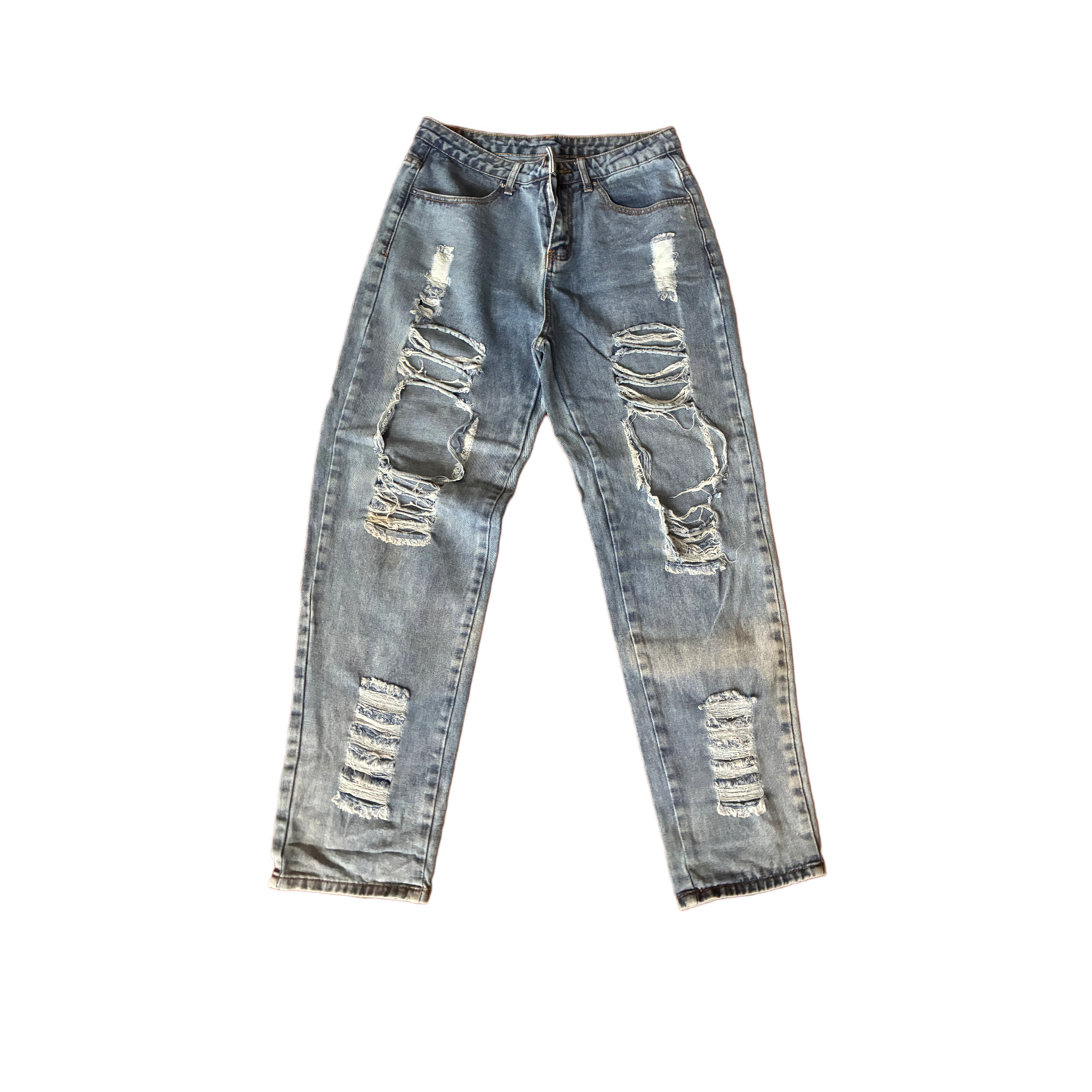 Distressed jeans