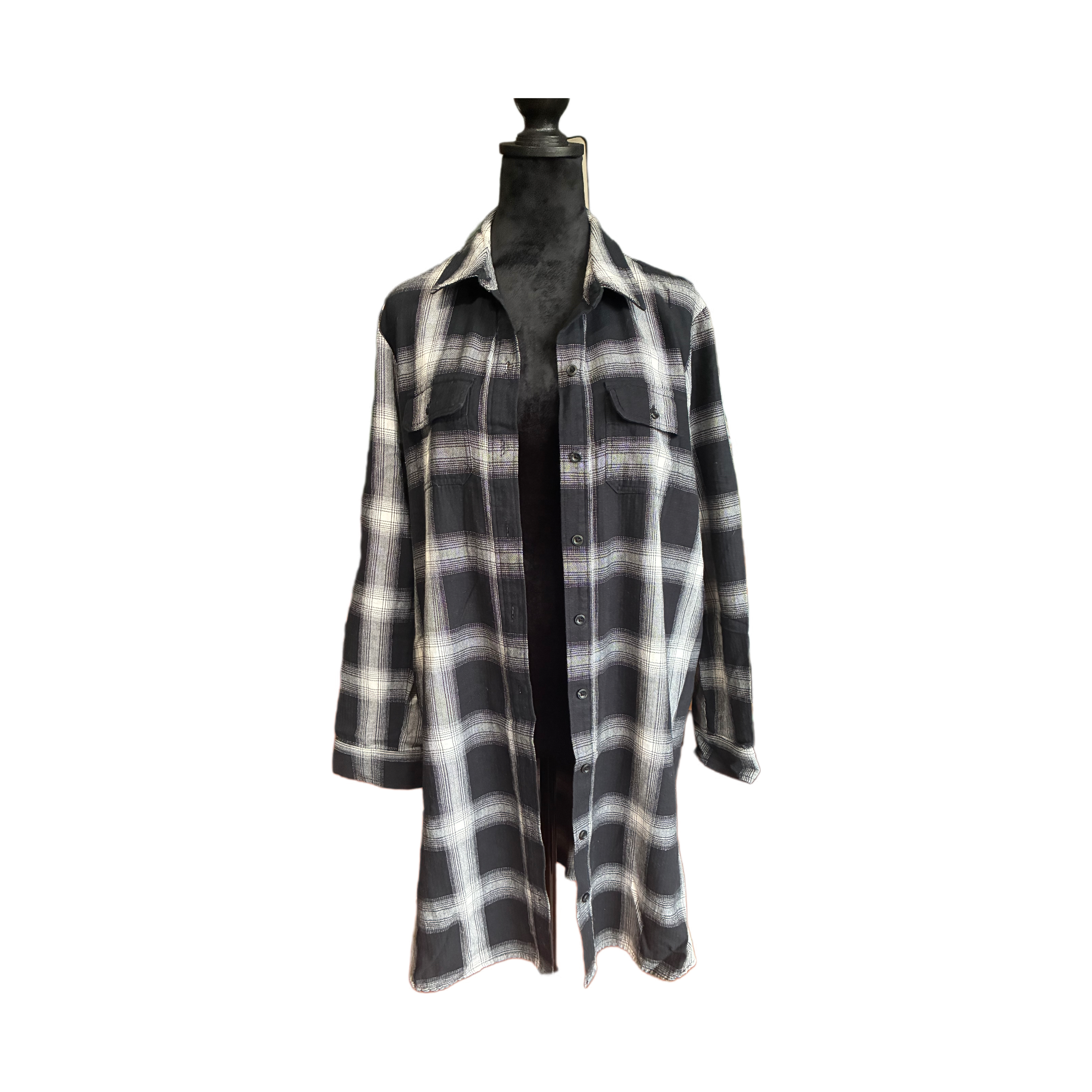 Long sleeve flannel dress