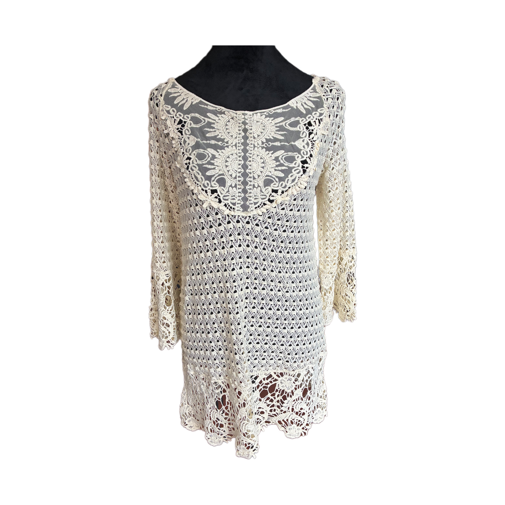Crotchet top with beautiful lace