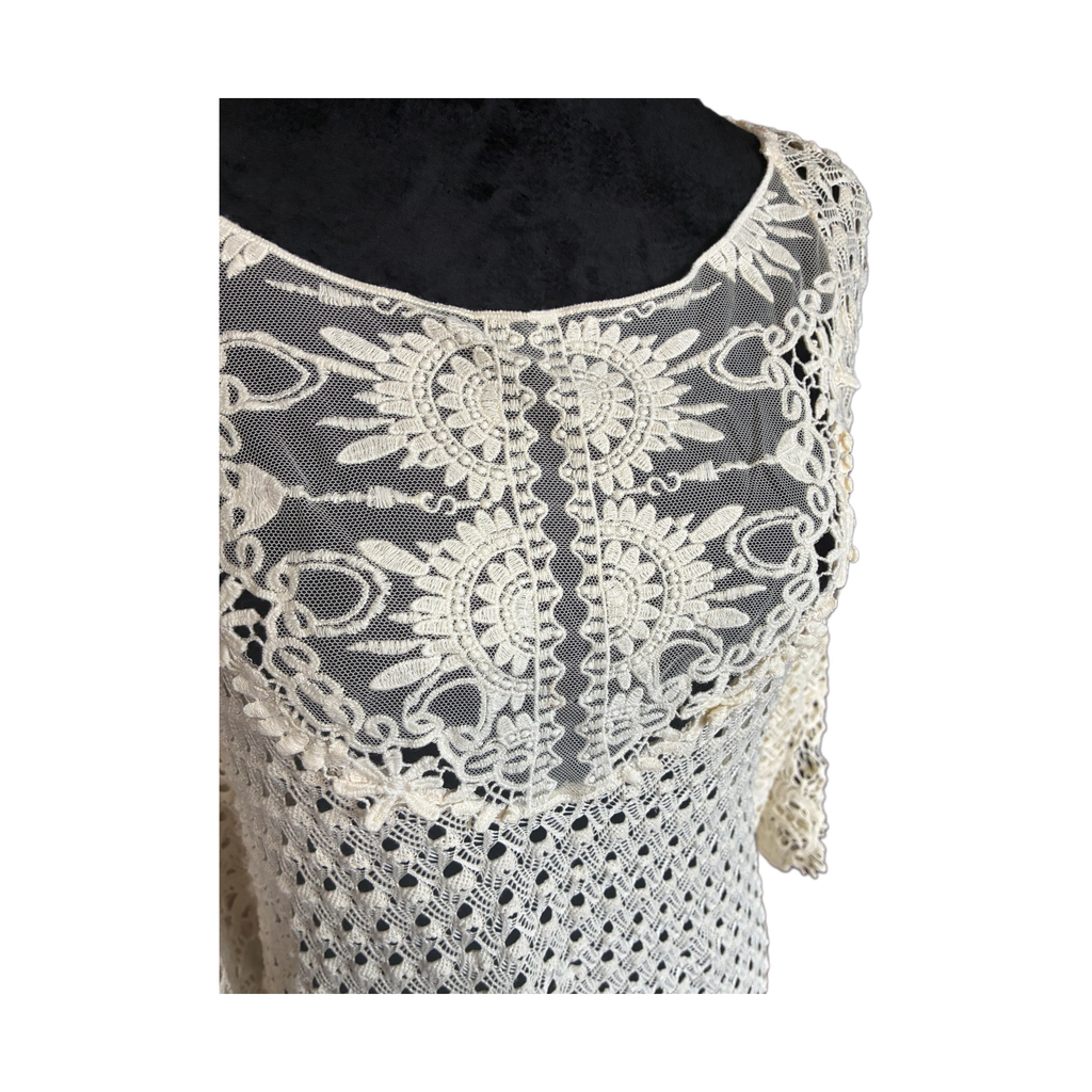 Crotchet top with beautiful lace