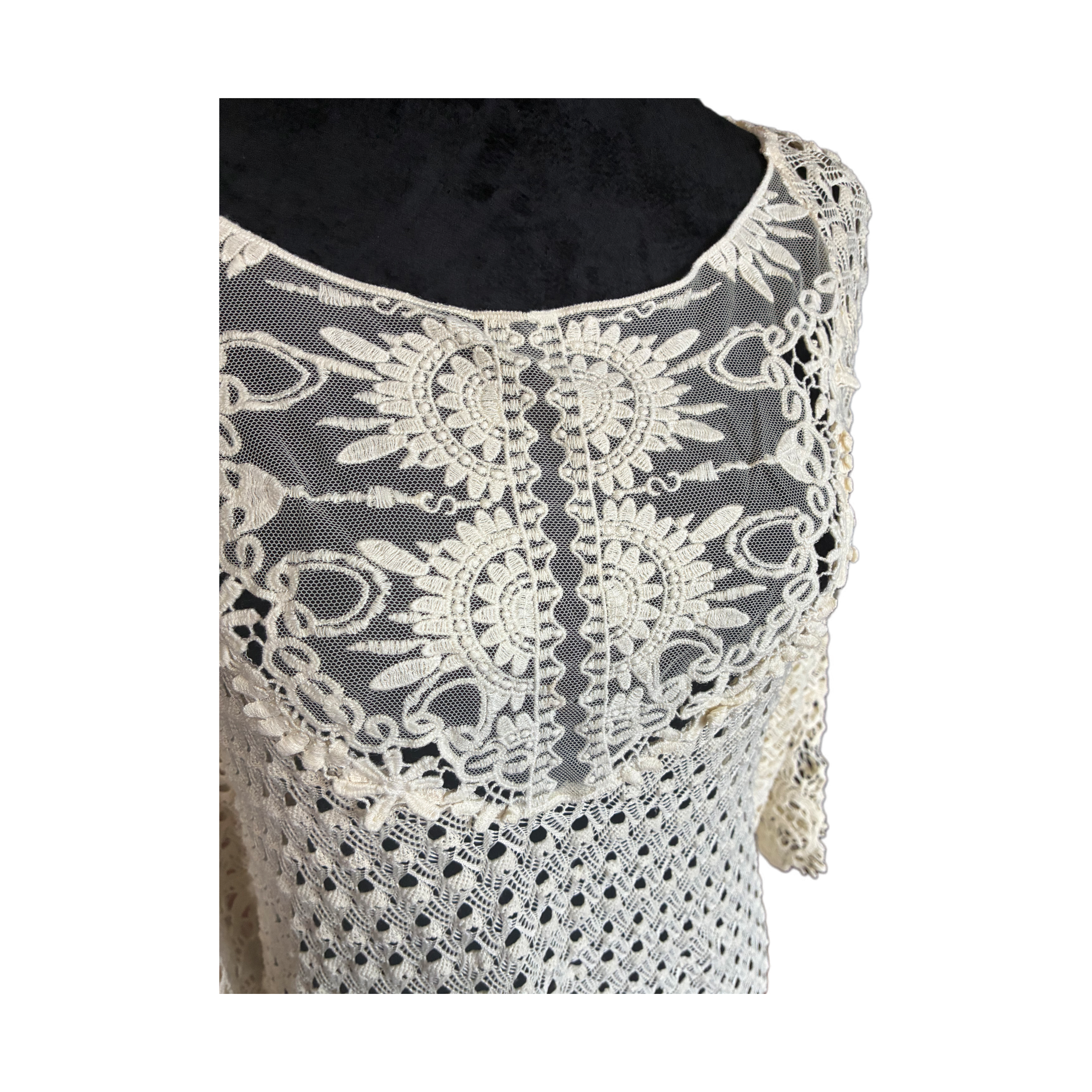 Crotchet top with beautiful lace